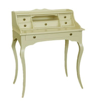 Scrivania classica 6 cassetti piano estraibile legno avorio 78x50x95 (3107) - Mobili 2G