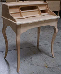 Scrivania classica 6 cassetti piano estraibile legno avorio 78x50x95 (3107) - Mobili 2G