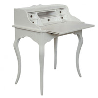 Scrivania classica 6 cassetti piano estraibile legno bianco 78x50x95 - Mobili 2G