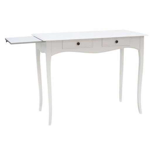 Scrivania classica in arte povera bianco shabby 100x56x80 - Mobili 2G