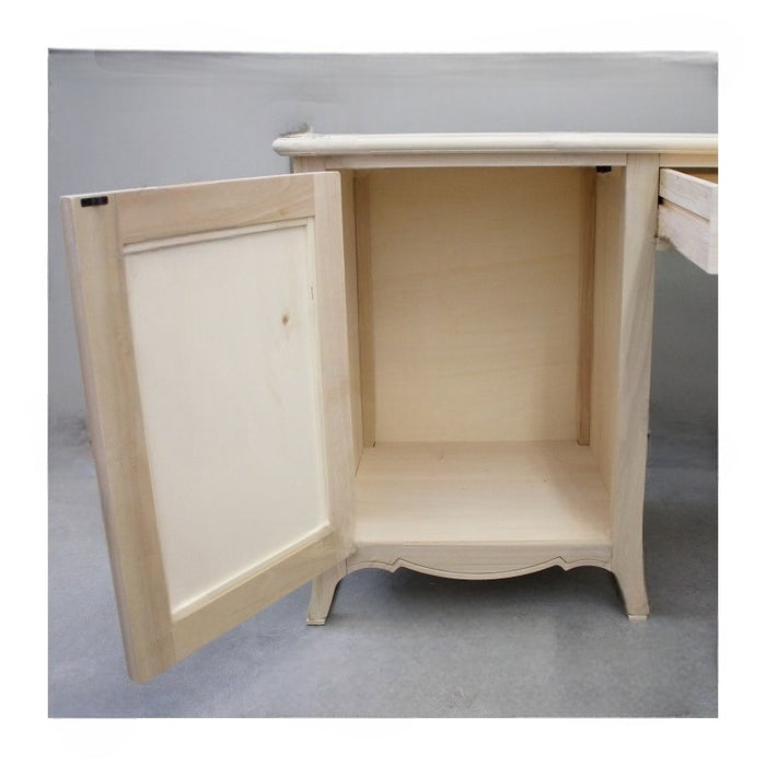 Scrivania in legno porta frigo grezzo 130x60x83 (485) - Mobili 2G