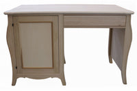 Scrivania portafrigo in legno tinta noce 1 porta 1 cassetto 130x60x83 (485) - Mobili 2G