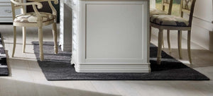 Scrivania shabby 10 cassetti in legno avorio/oro 180x85x82 - Mobili 2G