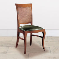 Sedia classica imbottita paglia di vienna legno bassano 50x57x94 - Mobili 2G