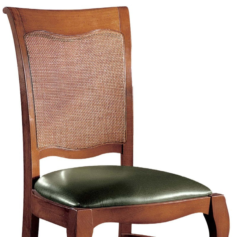 Sedia classica imbottita paglia di vienna legno bassano 50x57x94 - Mobili 2G
