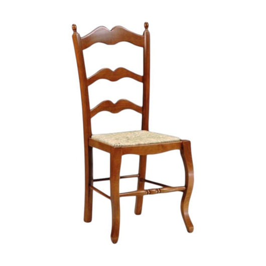 Sedia country in legno massello vari colori con paglia 43x50x102 - Mobili 2G