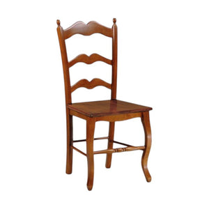 Sedia country in legno massello vari colori seduta legno 43x50x102 - Mobili 2G