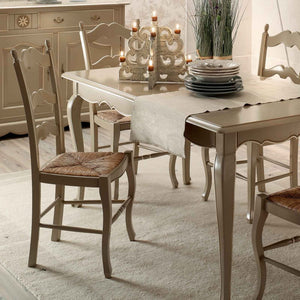 Sedia provenzale country in legno massello con paglia - Mobili 2G
