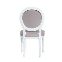 Sedia shabby legno imbottita ecopelle tortora 50x47x100 - Mobili 2G