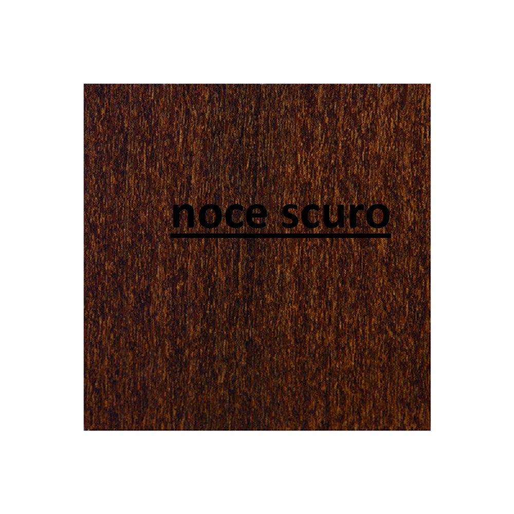 Set 2 capotavola rustico in legno tinta noce seduta paglia - Mobili 2G