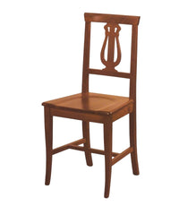 Set 2 sedie a lira in legno seduta legno finitura bassano (486) - Mobili 2G