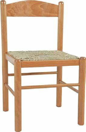 Set 2 sedie arte povera legno tinta miele seduta paglia 43x43x83 - Mobili 2G