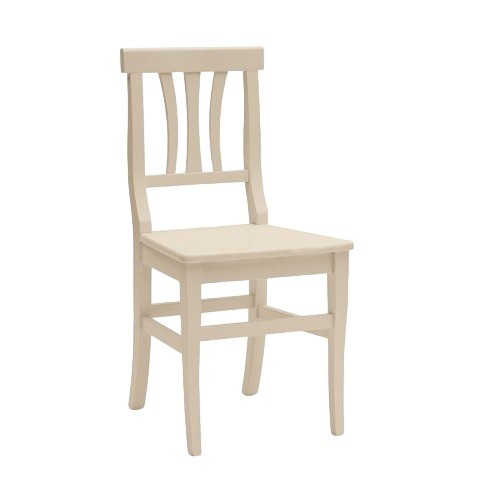 Set 2 sedie classiche legno beige seduta legno 46x44x90 - Mobili 2G