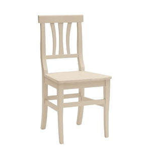 Set 2 sedie classiche legno beige seduta legno 46x44x90 - Mobili 2G