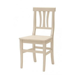 Set 2 sedie classiche legno beige seduta legno 46x44x90 - Mobili 2G