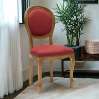 Set 2 sedie classiche legno imbottite ecopelle rossa 50x47x100 - Mobili 2G