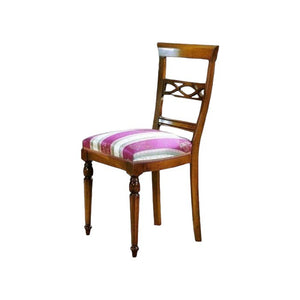 Set 2 sedie classiche legno imbottite tinta noce 48x55x96 - Mobili 2G