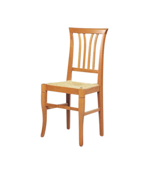 Set 2 sedie classiche legno tinta miele seduta paglia 44x42x96 - Mobili 2G