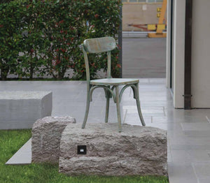 Set 2 sedie in legno verde consumato effetto shabby 44x42x86 - Mobili 2G