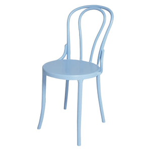 Set 2 sedie in polipropilene azzurro 46x55x88