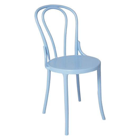 Set 2 sedie in polipropilene azzurro 46x55x88