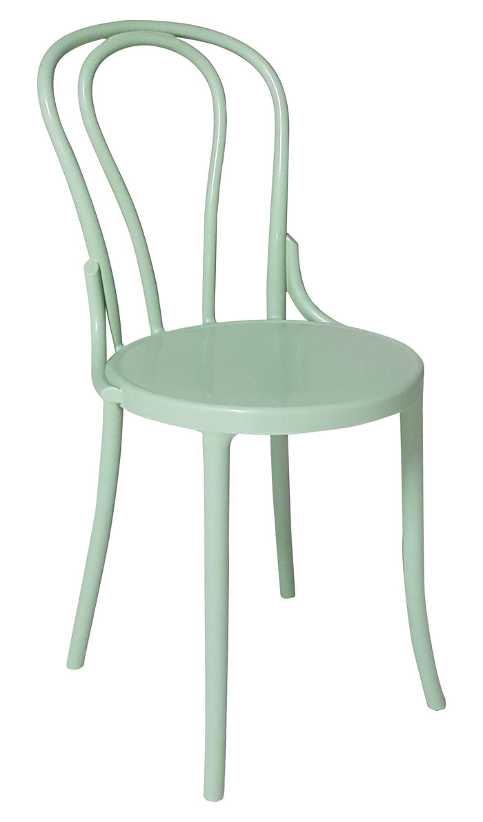 Set 2 sedie in polipropilene verde 46x55x88