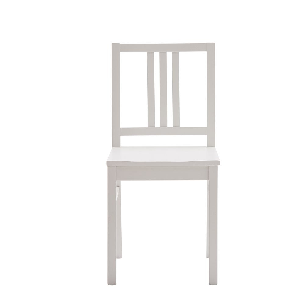 Set 2 sedie legno shabby bianco seduta legno l.43 h.87 p.48 - Mobili 2G