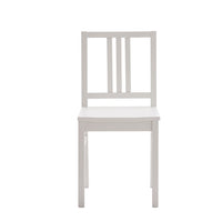 Set 2 sedie legno shabby bianco seduta legno l.43 h.87 p.48 - Mobili 2G