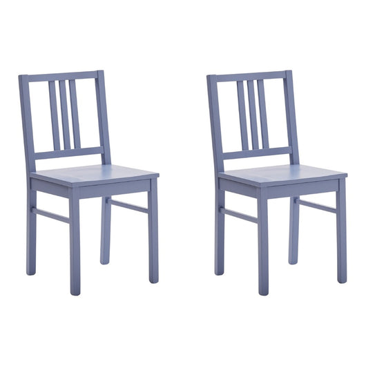 Set 2 sedie legno shabby blu seduta legno l.43 h.87 p.48 - Mobili 2G