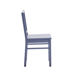 Set 2 sedie legno shabby blu seduta legno l.43 h.87 p.48 - Mobili 2G