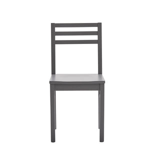 Set 2 sedie legno shabby grigio seduta legno l.43 h.87 p.48