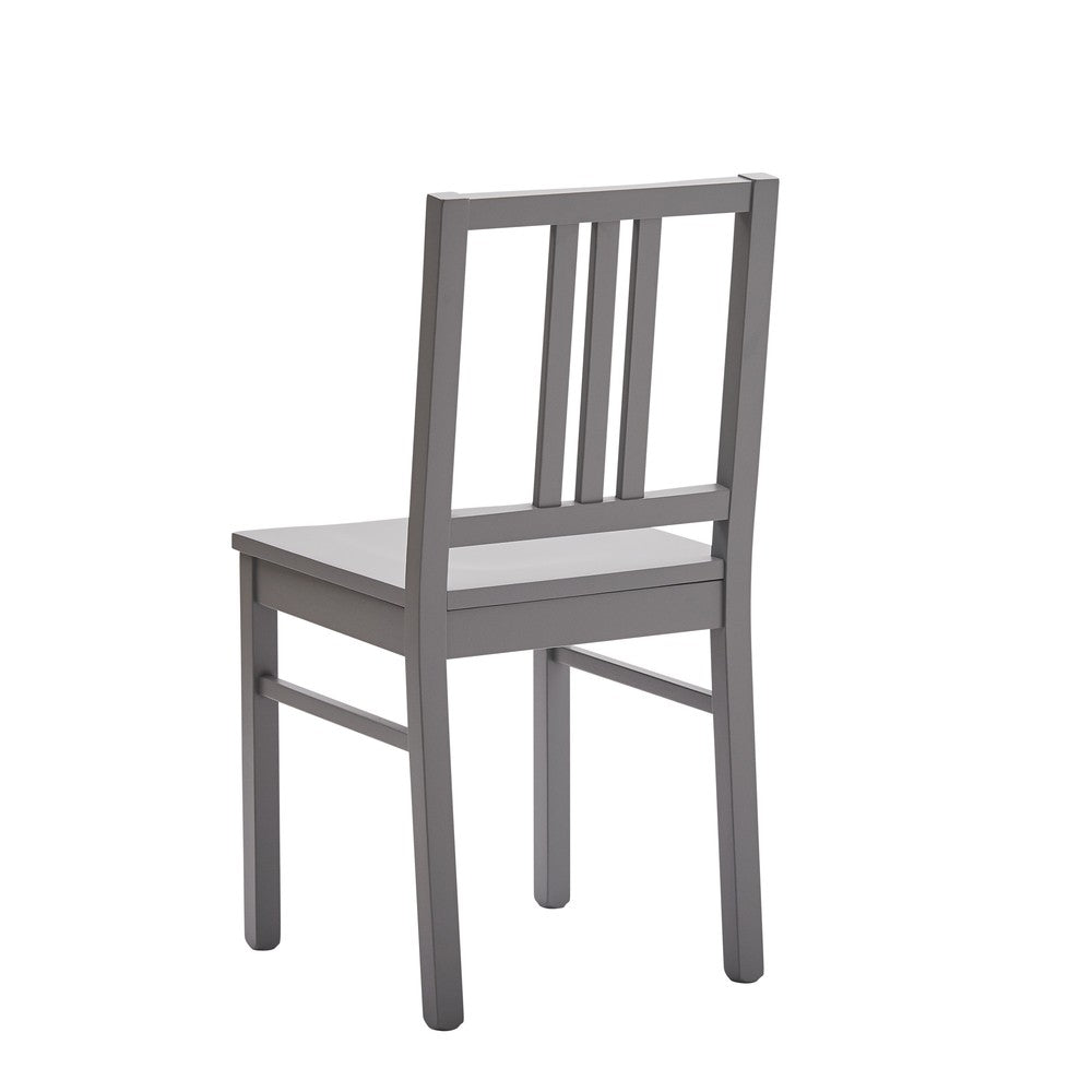 Set 2 sedie legno shabby grigio seduta legno l.43 h.87 p.48 - Mobili 2G