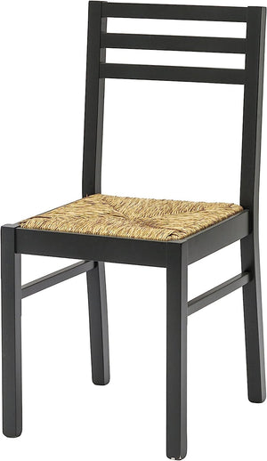 Set 2 sedie legno shabby nero seduta legno l.43 h.87 p.48 - Mobili 2G