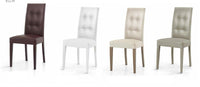 Set 2 sedie moderne in ecopelle 4 bottoni beige (677) - Mobili 2G
