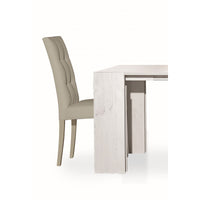 Set 2 sedie moderne in ecopelle 4 bottoni grigio (675) - Mobili 2G