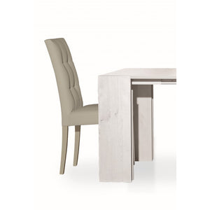 Set 2 sedie moderne in ecopelle 4 bottoni grigio (675) - Mobili 2G