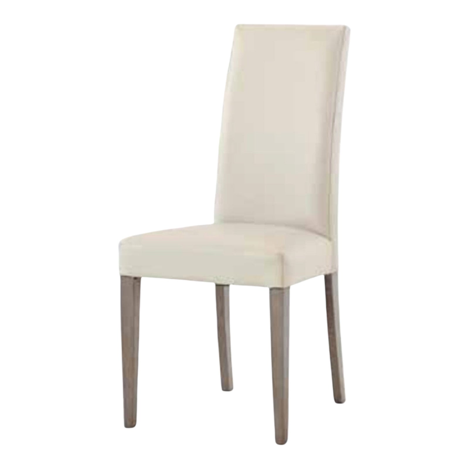 Set 2 sedie moderne legno ecopelle imbottita beige (578) - Mobili 2G