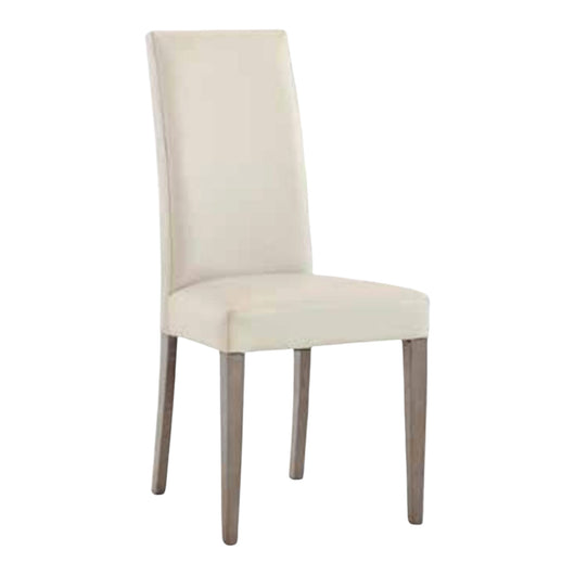 Set 2 sedie moderne legno ecopelle imbottita beige (578) - Mobili 2G