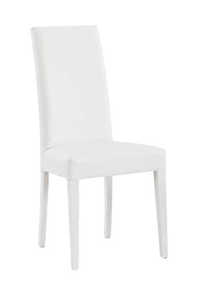 Set 2 sedie moderne legno ecopelle imbottita bianco (577) - Mobili 2G