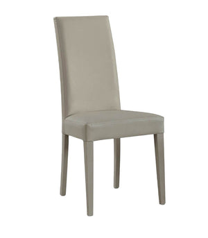 Set 2 sedie moderne legno ecopelle imbottita grigio (687) - Mobili 2G