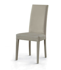 Set 2 sedie moderne legno ecopelle imbottita grigio (687) - Mobili 2G