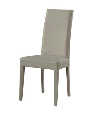 Set 2 sedie moderne legno ecopelle imbottita grigio (687) - Mobili 2G