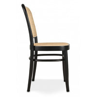 Set 2 sedie paglia di vienna in legno nero 45x47x87 - Mobili 2G