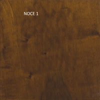 Set 2 sedie rustica in legno di faggio tinta noce seduta paglia - Mobili 2G