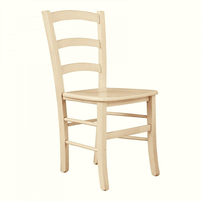 Set 2 sedie shabby legno laccato avorio anticato seduta legno 43x46x89 - Mobili 2G