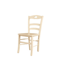 Set 2 sedie shabby legno laccato avorio anticato seduta legno 43x46x89 - Mobili 2G