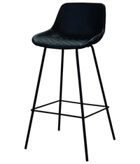 Set 2 sgabelli moderni design metallo ecopelle antracite 36x44x100 - Mobili 2G