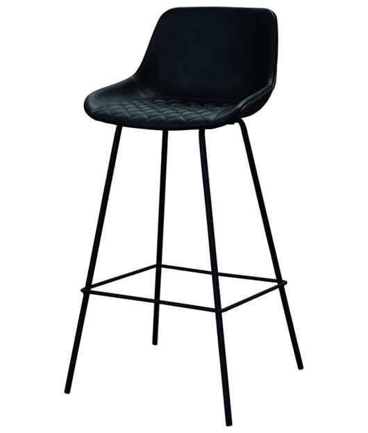 Set 2 sgabelli moderni design metallo ecopelle antracite 36x44x100 - Mobili 2G