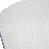 Set 4 poltrone girevoli polipropilene trasparente 59x50x78