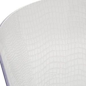 Set 4 poltrone girevoli polipropilene trasparente 59x50x78